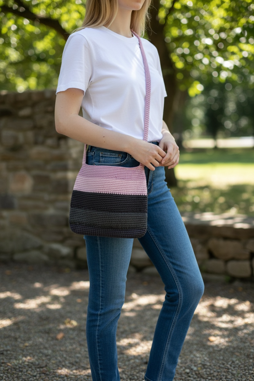 Handmade custom cross body purse